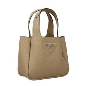 Prada Mini Handbag Leather Sabbia